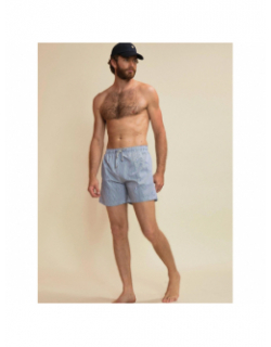 Short de bain rayé pearl bleu marine homme - Benson & Cherry