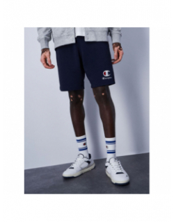 Short bermuda jogging logo bleu marine homme - Champion