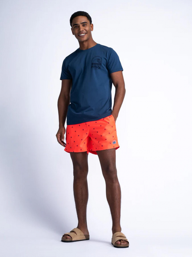 Short de bain soleil orange fluo homme - Petrol Industries