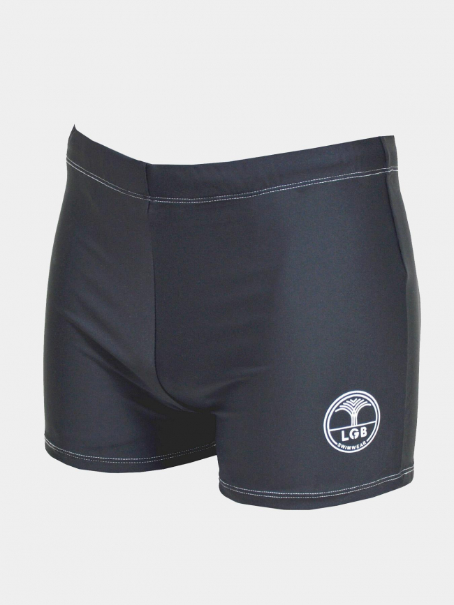 Maillot de bain shorty one noir blanc homme - Lagon Bleu