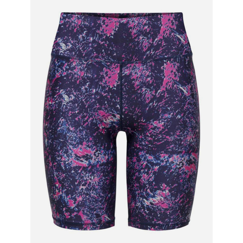 Short cycliste sport prya bleu marine rose femme - Only Play