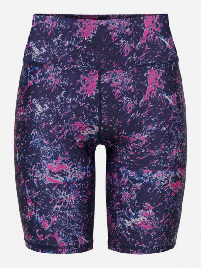 Short cycliste sport prya bleu marine rose femme - Only Play