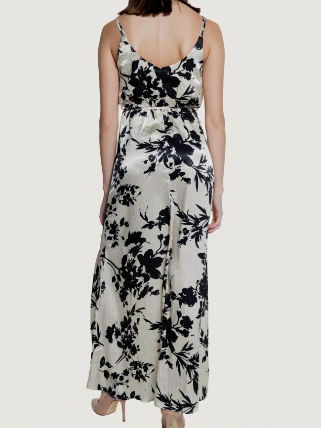 Robe longue salia satinée doré noir femme - Only