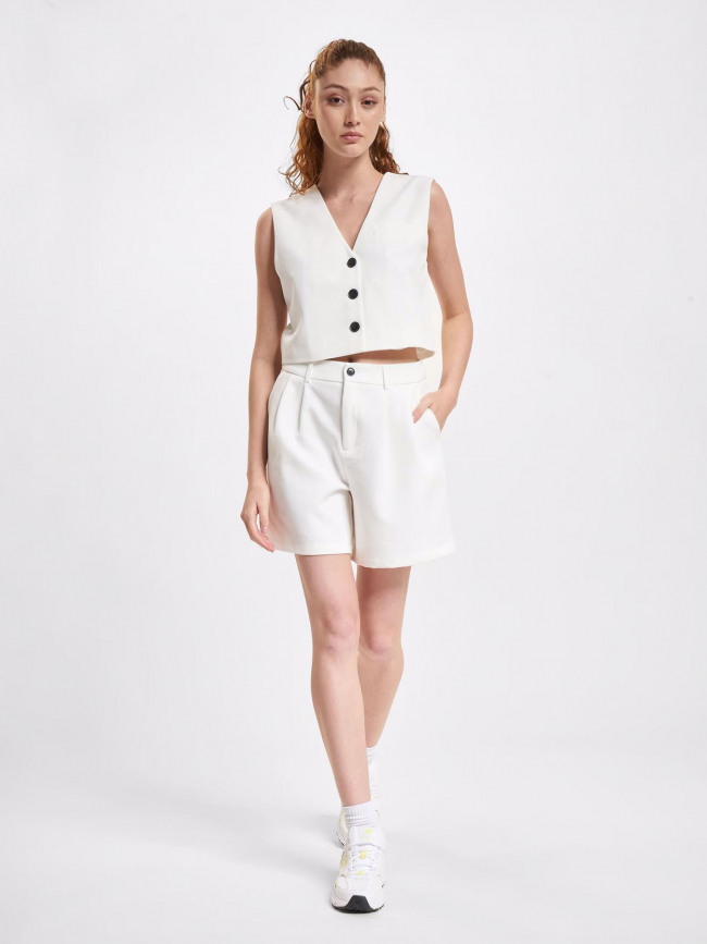 Short ample abba life blanc femme - Only