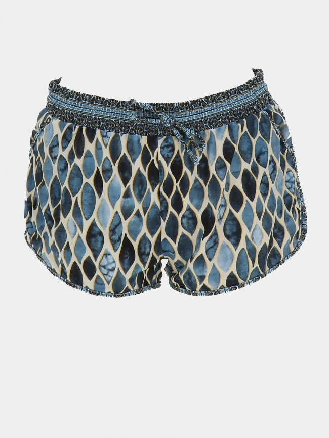 Short de plage charlotte bali bleu femme - Lagon Bleu