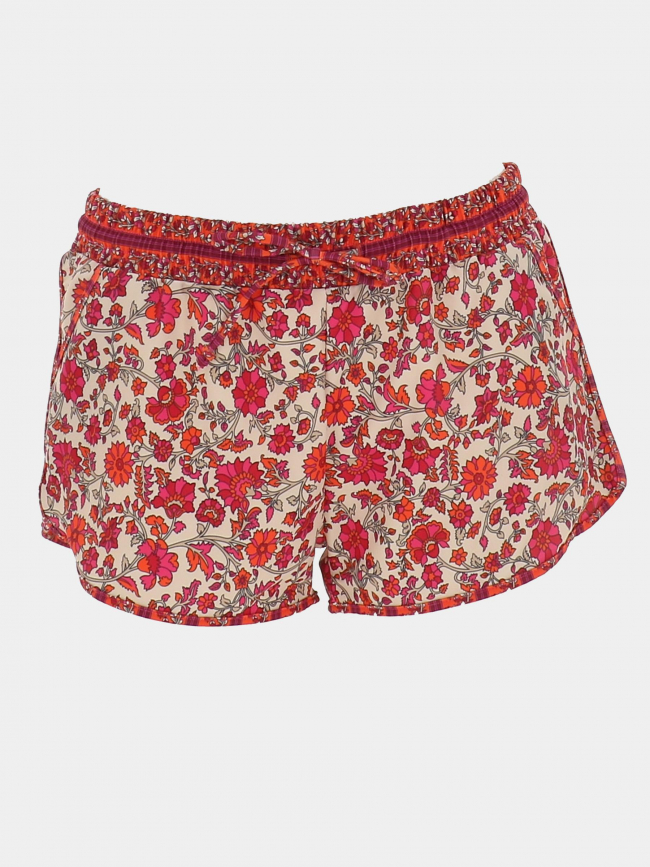 Short de plage charlotte grasse orange femme - Lagon Bleu