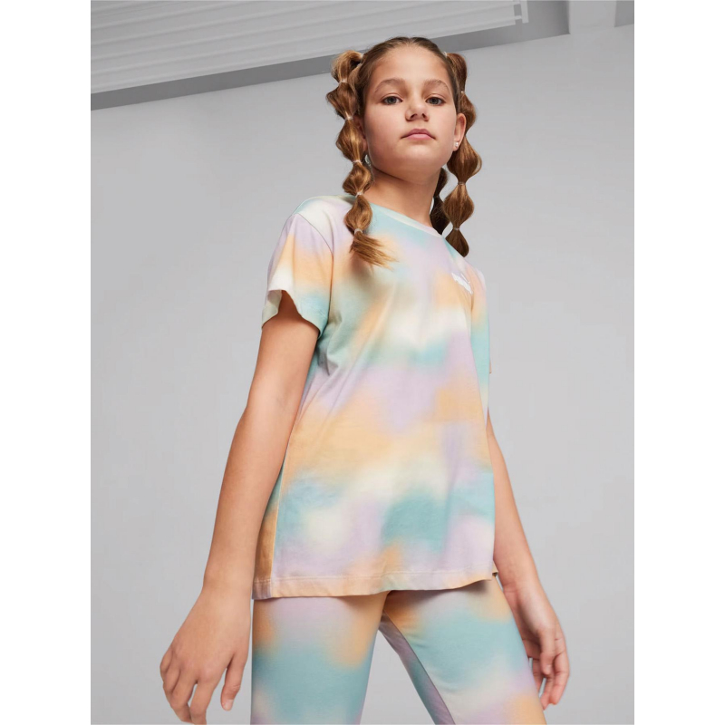 T-shirt dégradé summer multicolore fille - Puma