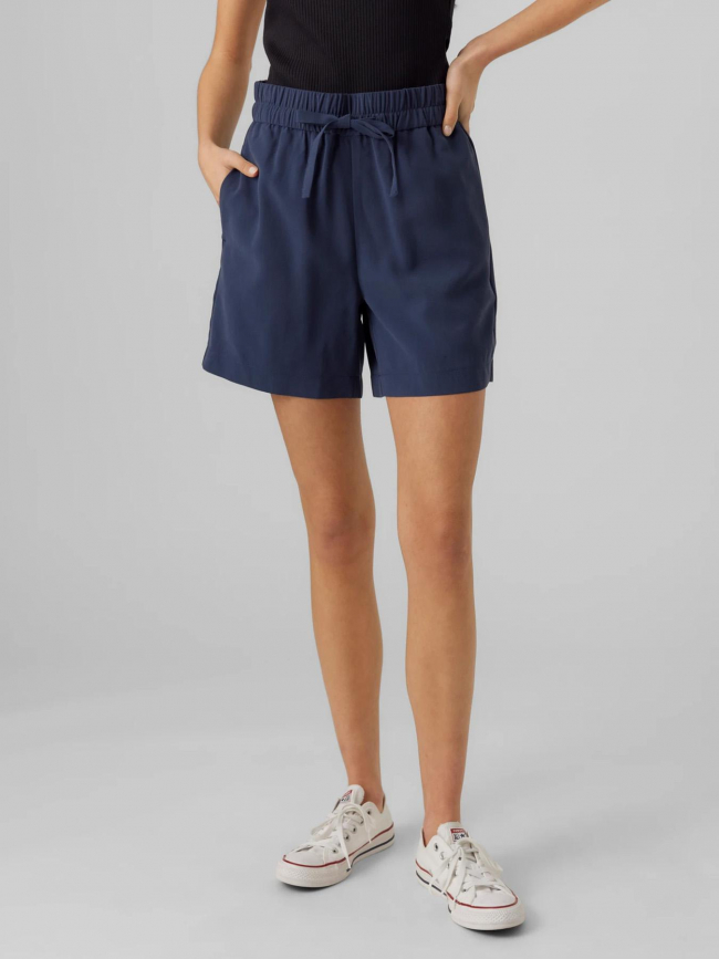 Short ample carmen bleu marine femme - Vero Moda