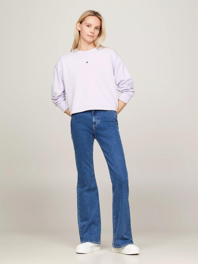 Jean flare taille haute sylvia bleu femme - Tommy Jeans