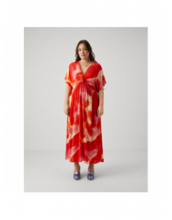 Robe longue dégradé jade rouge orange femme - Vero Moda