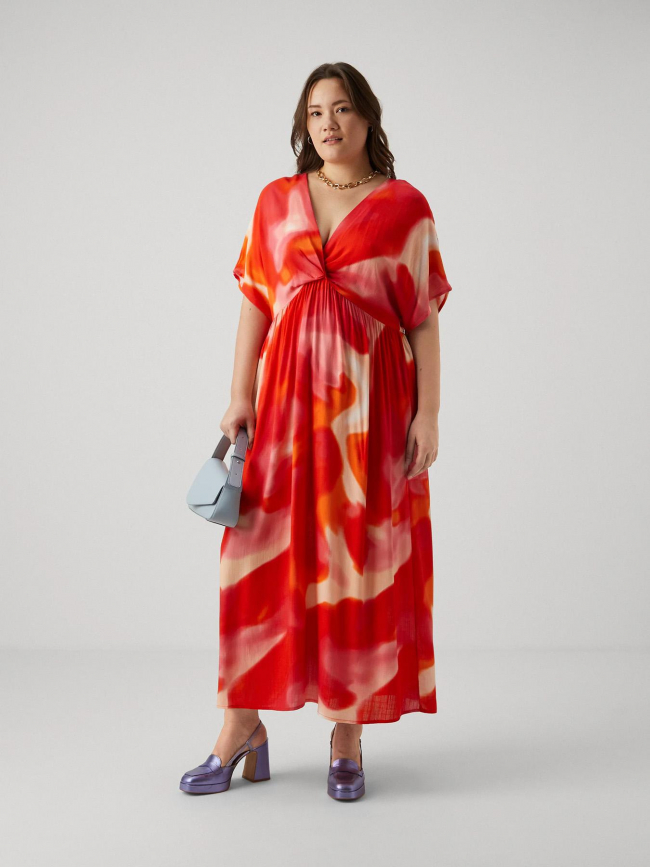 Robe longue dégradé jade rouge orange femme - Vero Moda