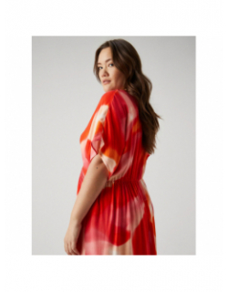 Robe longue dégradé jade rouge orange femme - Vero Moda