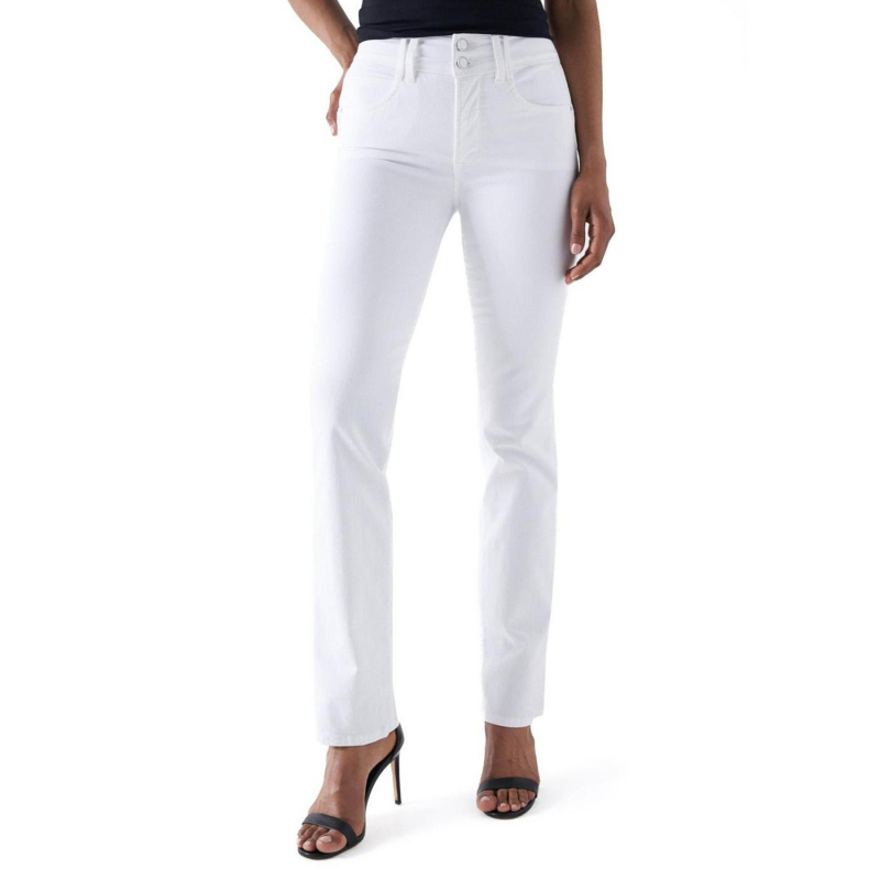 Jean droit secret blanc femme - Salsa