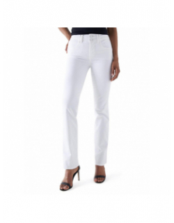 Jean droit secret blanc femme - Salsa