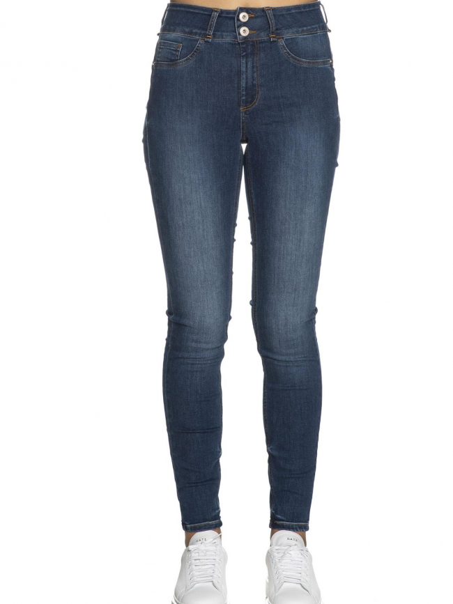 Jean skinny double confort one size bleu femme - Tiffosi