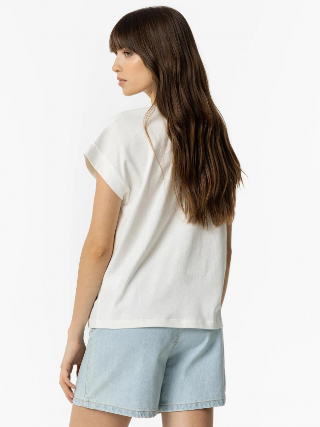 T-shirt kika brillant blanc femme - Tiffosi