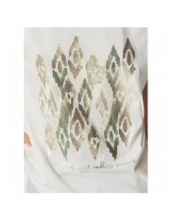 T-shirt kika brillant blanc femme - Tiffosi