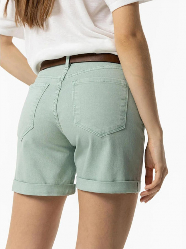 Short en jean rachel 39 bleu vert femme - Tiffosi