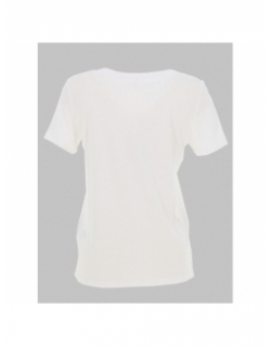 T-shirt sally life blanc vert femme - Only