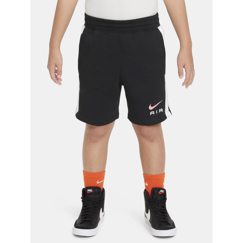 Short jogging nsw air noir blanc rose enfant - Nike