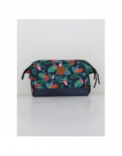 Trousse de toilette rue du thabor floral bleu - Cabaïa