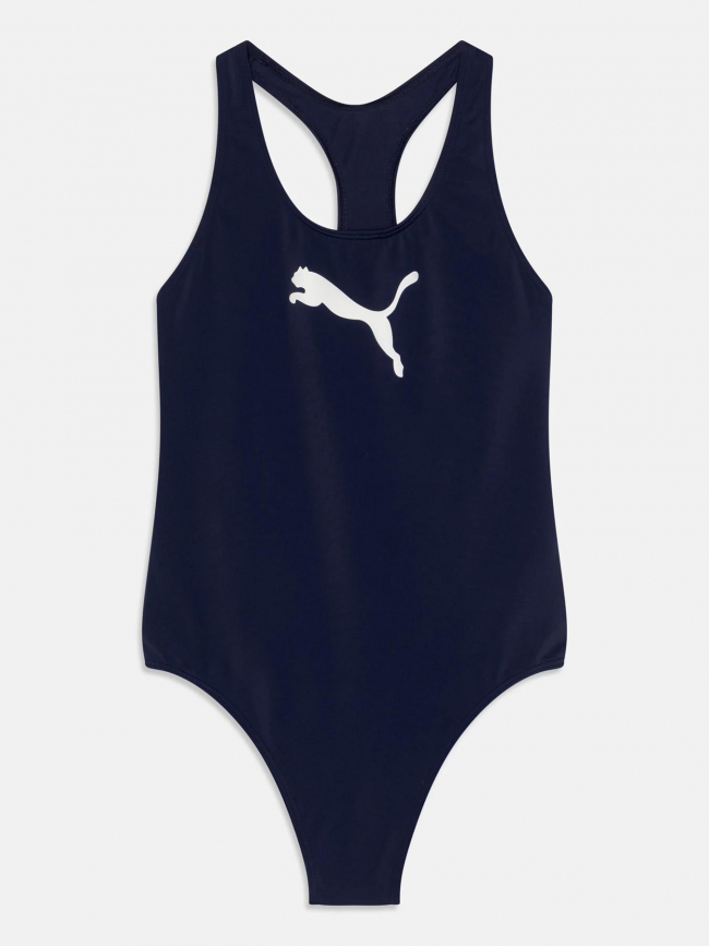 Maillot de bain 1 pièce racerback bleu fille - Puma