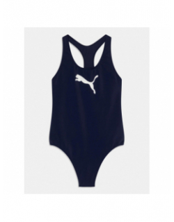 Maillot de bain 1 pièce racerback bleu fille - Puma