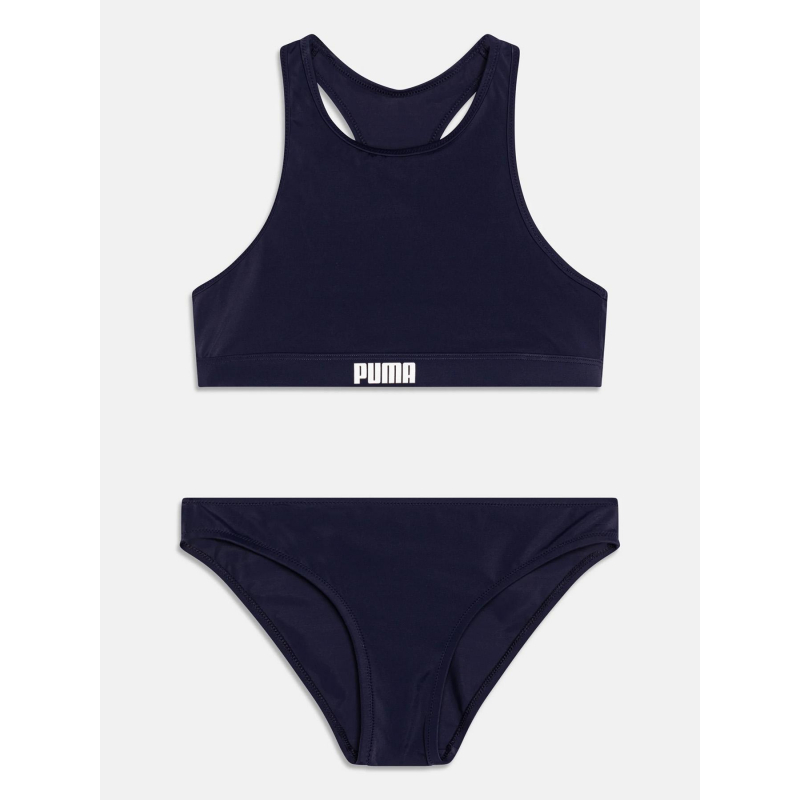 Maillot de bain 2 pièce racerback bleu fille - Puma