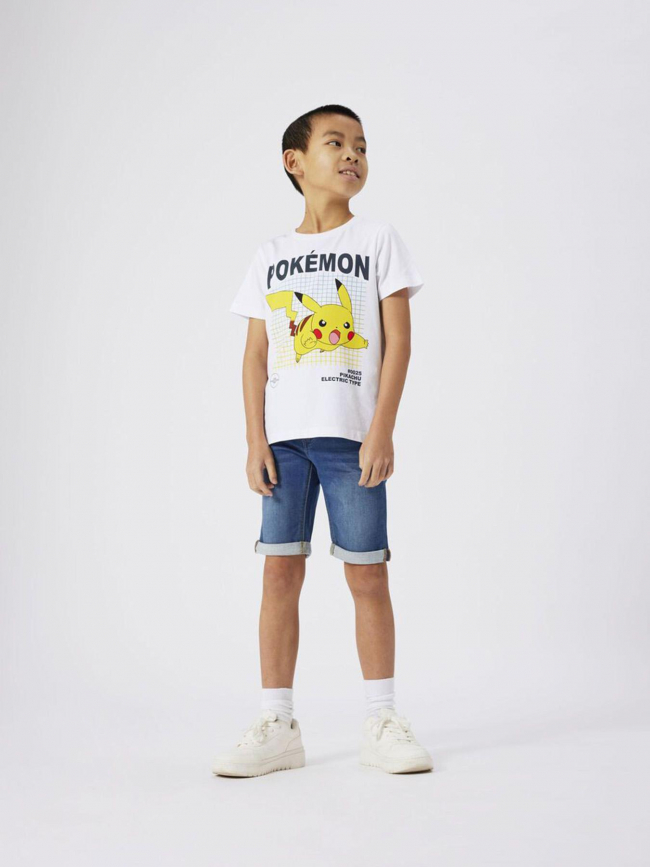 T-shirt amos pokemon pikachu blanc garçon - Name It