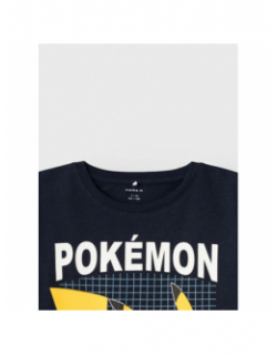 T-shirt amos pokemon pikachu bleu marine garçon - Name It