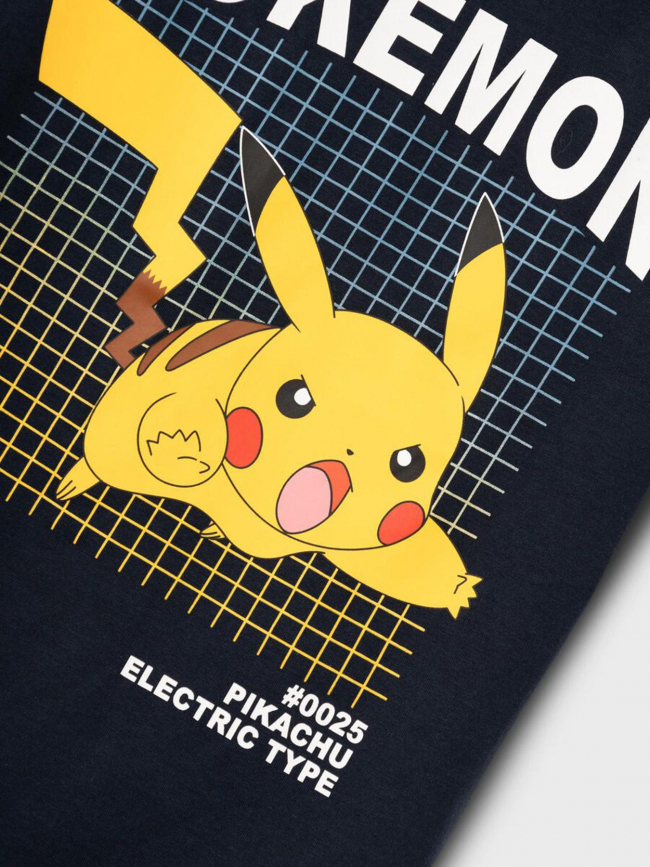 T-shirt amos pokemon pikachu bleu marine garçon - Name It