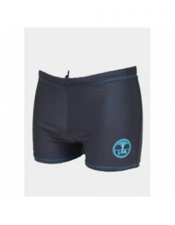 Maillot de bain shorty noir bleu cadet garçon - Lagon Bleu