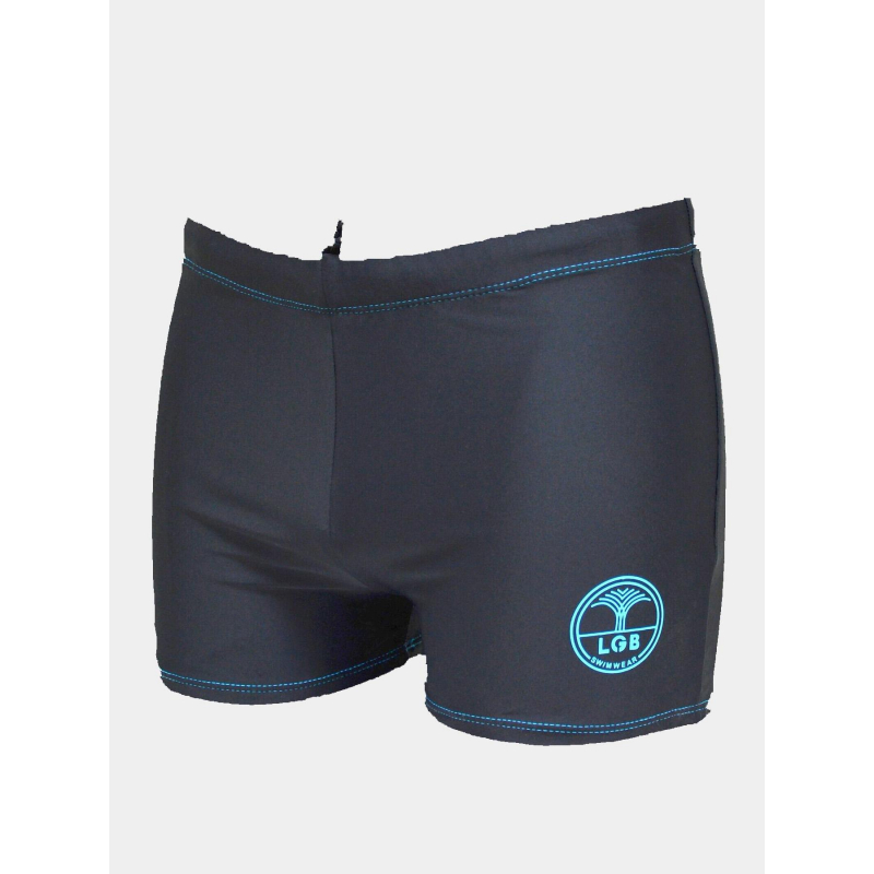 Maillot de bain shorty one noir bleu garçon - Lagon Bleu