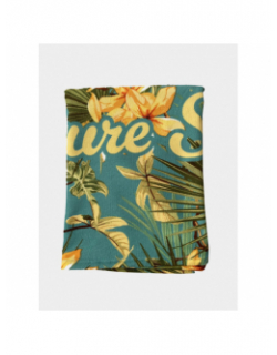 Serviette de plage manana tahiti vert jaune - Culture Sud