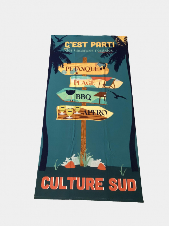 Serviette de plage molokini bbq apéro - Culture Sud