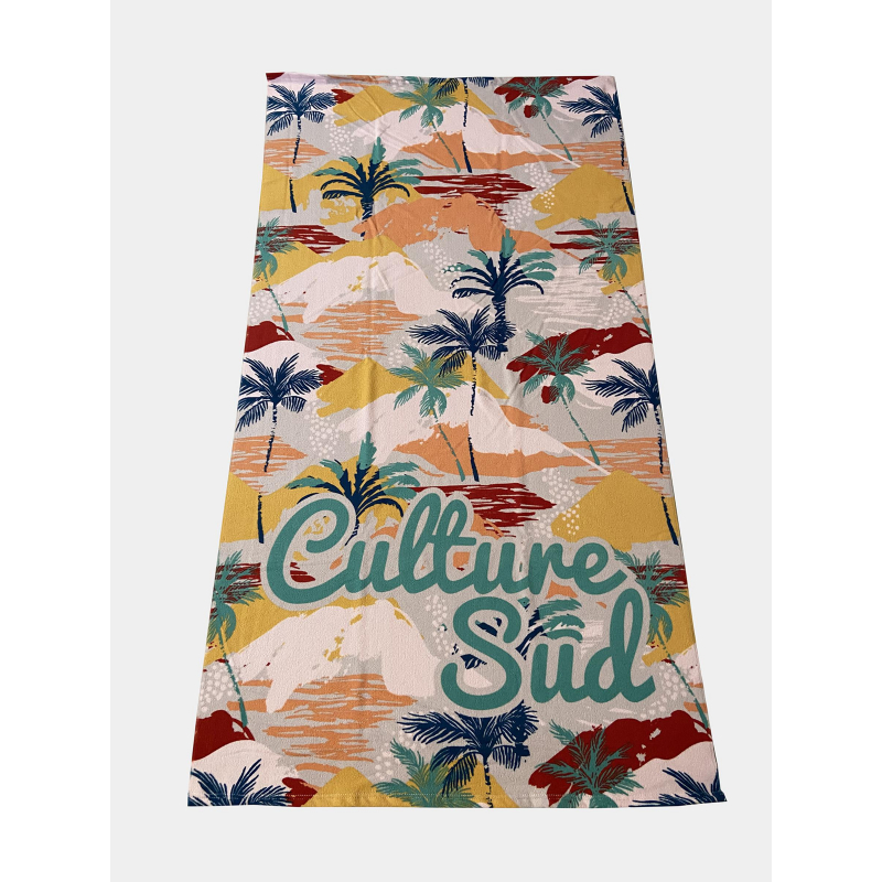 Serviette de plage necker rose - Culture Sud