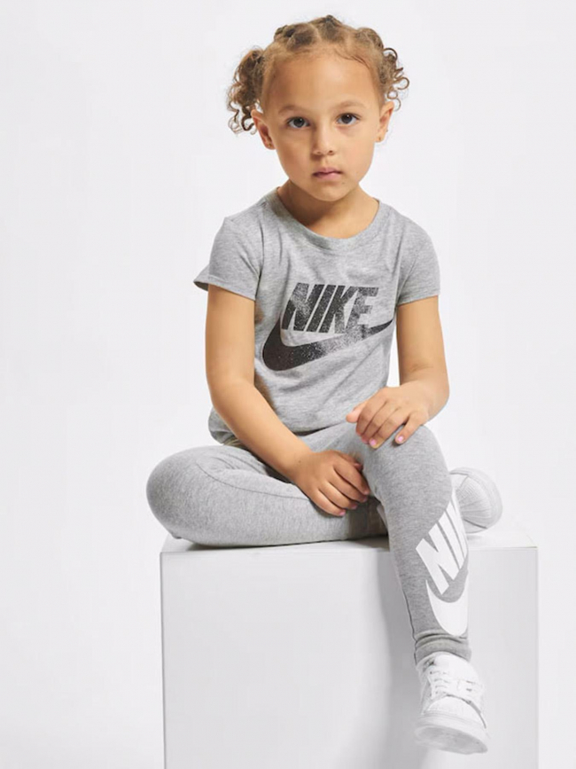 Legging sportswear gris chiné fille - Nike