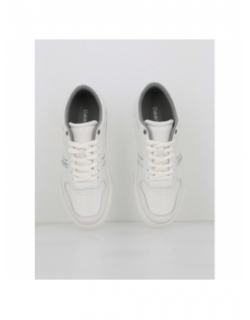 Baskets en cuir logo granite blanc homme - Calvin Klein