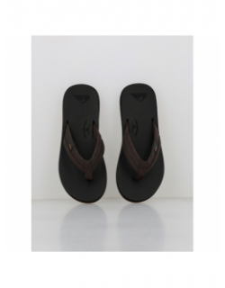 Tongs carver squish marron noir homme - Quiksilver