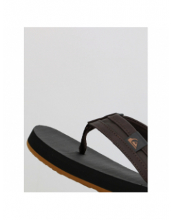 Tongs carver squish marron noir homme - Quiksilver