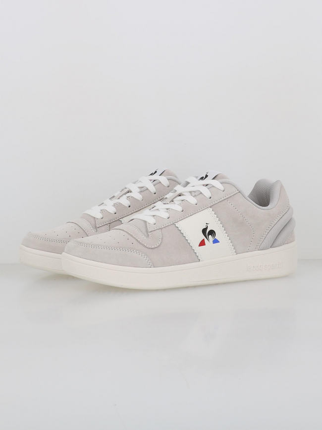 Baskets en cuir olympia optical gris homme - Le Coq Sportif