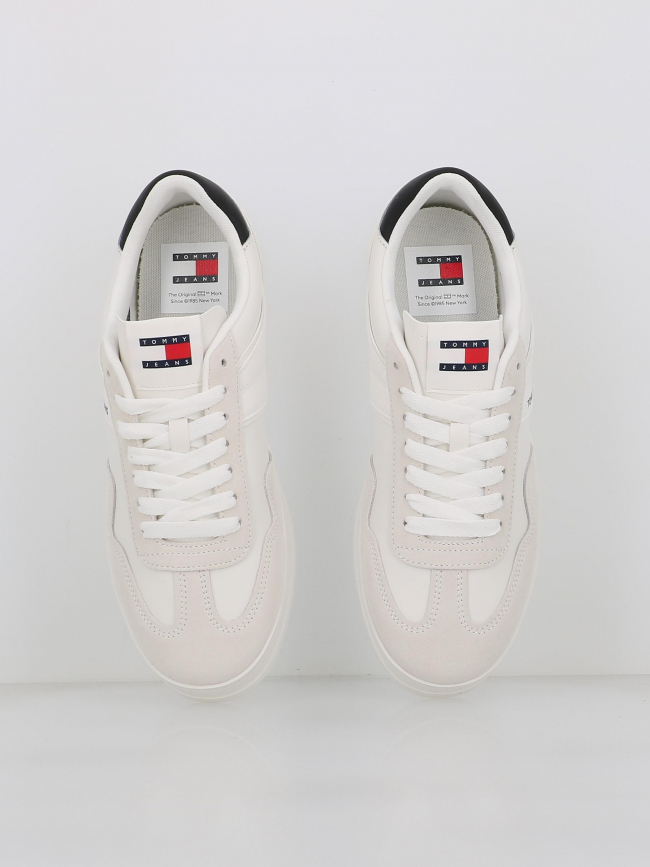 Baskets en cuir retro blanc homme - Tommy Jeans