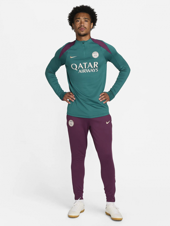 Sweat zippé psg vert violet homme - Nike