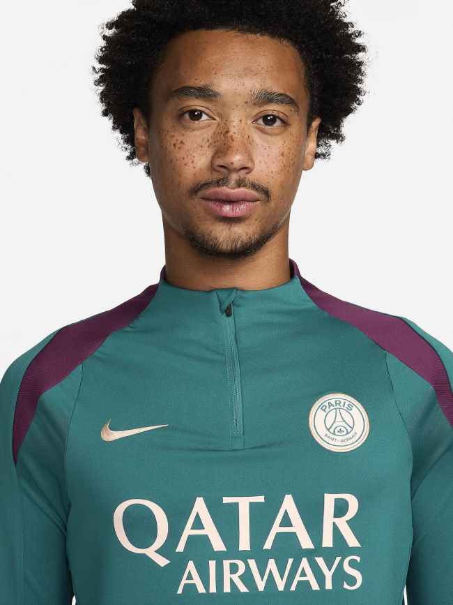 Sweat zippé psg vert violet homme - Nike