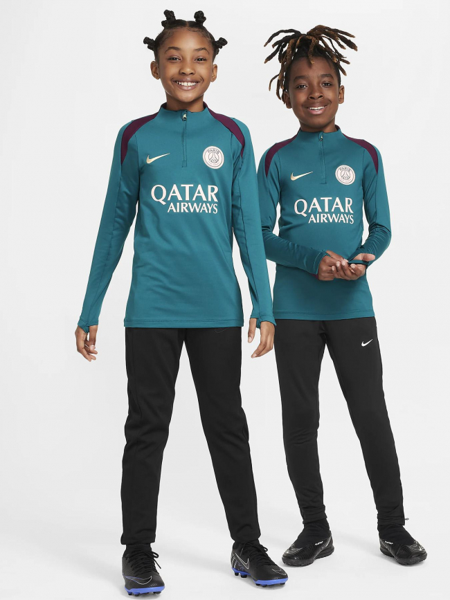 Sweat de football PSG 24-25 vert/violet enfant - Nike