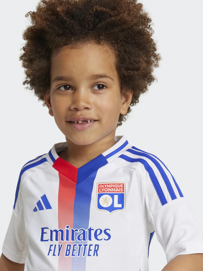 Ensemble de football olympique lyonnais blanc enfant - Adidas