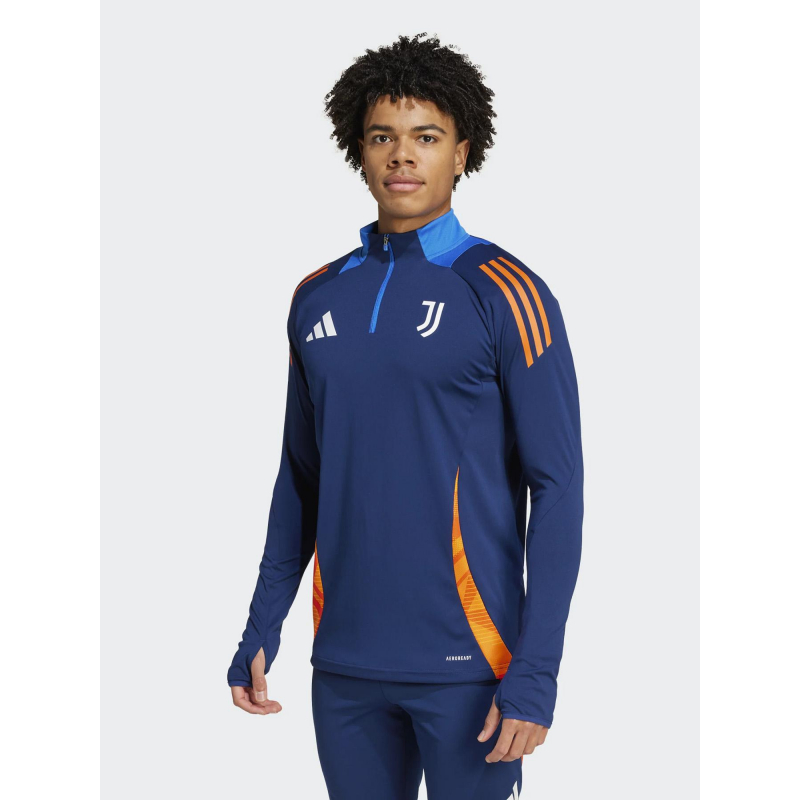 Sweat de football juventus bleu marine orange homme - Adidas