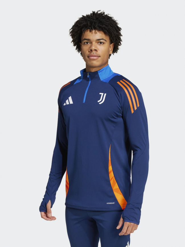 Sweat de football juventus bleu marine orange homme - Adidas