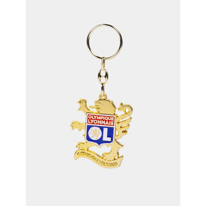 Porte-clé blason olympique lyonnais doré - OL