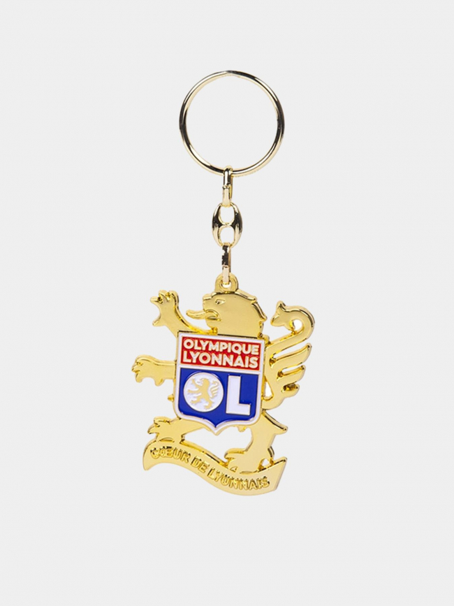 Porte-clé blason olympique lyonnais doré - OL